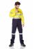 Hi-Vis 2-Tone Lightweight Taped Coverall with Nylon Press Studs