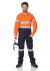 Hi-Vis 2-Tone Regular Weight Taped Coverall with Metal Press Studs