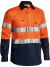 2 Tone Taped Hi Vis Closed Front Drill Shirt