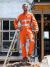 Taped Orange Hi Vis Drill Coverall