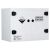 CORROSIVE SUBSTANCE STORAGE CABINET: POLYPROPYLENE - 110L - 2 DOORS - 2 SHELVES