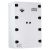 CORROSIVE SUBSTANCE STORAGE CABINET: POLYPROPYLENE - 250L - 2 DOORS - 6 SHELVES