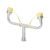 PRATT EYEWASH NOZZLE ASSEMBLY S/STEEL WITH YELLOW DUST CAP SUITS SE693 AND FTL EYEWASH