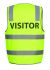 JB's HV (D+N) SAFETY VEST PRINT VISITOR LIME 