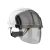 EVO VISTA SHIELD NON VENTED WHITE/SMOKE HELMET - WHEEL RATCHET - CLEAR VISOR