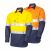 Regular Weight L/S Cotton Closed Front Hi-Vis Shirt with Reflective Tape