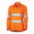 Womens Orange Lightweight Vented L/S Hi-Vis Drill Shirt with Reflective Tape