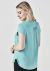 Womens Kayla V-neck Pleat Blouse