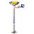 PRATT PEDESTAL MOUNTED EYE & FACE WASH NOZZLE WITH BOWL NO FOOT TREADLE