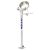 PRATT PEDESTAL MOUNTED EYEWASH WITH EYE WASH NOZZLE WITH BOWL NO TREADLE - FLIP TOP LID
