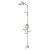 COMBINATION SHOWER WITH EYE WASH, WITH BOWL & FOOT TREADLE - FLIP TOP LID