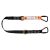 Elite Single Leg Shock Absorbing 2M Adjustable Lanyard with Hardware KT X2