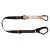 Elite Single Leg Shock Absorbing 2M Adjustable Lanyard with Hardware KT & SD
