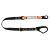 Elite Single Leg Shock Absorbing 2M Adjustable Lanyard with Hardware SN & SD