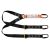 Elite Double Leg Shock Absorbing 2M Adjustable Lanyard  with Hardware KD X3