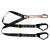 Elite Double Leg Shock Absorbing 2M Adjustable Lanyard  with Hardware KD & SD X2
