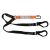 Elite Double Leg Elasticated Lanyard with Hardware KD & ST X2