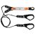 Elite Double Leg Shock Absorbing Webbing Lanyard with Hardware SN & SD X2