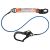 Elite Single Leg Shock Absorbing 2M Wire Rope Lanyard with Hardware SN & SD