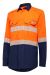 KingGee Shieldtec Lenzing FR Hi-Visibility Two Tone Long Sleeve Open Front Shirt With Tape Y04370