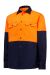 Hard Yakka Hi Vis L/Sl H/Weight  2Tone Cotton Drill Shirt Y04605