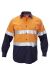 Hard Yakka Foundations Hi-Visibility Two Tone Cotton Drill Long Sleeve Shirt With Tape Y07990