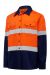 Hard Yakka L/Sl Hi Vis L/Weight 2 Tone Ventilated Shirt W/Tape Y08805