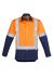 Mens Hi Vis Spliced Industrial Shirt - Shoulder Taped