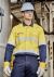ZW180 Mens Orange Flame Lightweight Ripstop Spliced Shirt