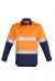 Mens Hi Vis Closed Front L/S Shirt - Hoop Taped