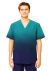 Scrubness SEA BLUE INCLUSIVE OMBRE TOP