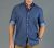 Wellington Mens Denim Dobby Long Sleeve Shirt