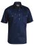 Closed Front Cotton Drill Short  Sleeve Shirt