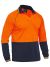 Two Tone Hi Vis Long Sleeve Recycled Polo