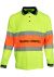 Traffic Control Long Sleeve Poly Cotton Taped Polo Shirt - Yellow/Orange