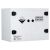 CORROSIVE SUBSTANCE STORAGE CABINET: POLYPROPYLENE - 110L - 2 DOORS - 2 SHELVES