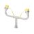 PRATT EYEWASH NOZZLE ASSEMBLY S/STEEL WITH YELLOW DUST CAP SUITS SE693 AND FTL EYEWASH