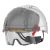 EVO VISTA LENS VENTED WHITE/SMOKE HELMET - WHEEL RATCHET - CLEAR LENS