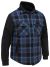 Contrast Check Hooded Jacket