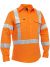 X Taped Closed Front Hi Vis Cool Lightweight Drill Shirt