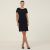 Crepe Short Sleeve Dress