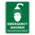 EMERGENCY SHOWER SIGN 300 X 225 METAL