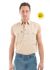 Mens Half Plkt Light Cotton S Less Shirt