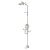 COMBINATION SHOWER WITH EYE WASH, WITH BOWL & FOOT TREADLE - FLIP TOP LID