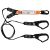 Elite Double Leg Shock Absorbing Webbing Lanyard with Hardware SN & SD X2