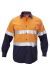 Hard Yakka Foundations Hi-Visibility Two Tone Cotton Drill Long Sleeve Shirt With Tape Y07990
