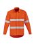 Mens Orange Flame HRC 2 Hoop Taped Open Front Spliced Shirt