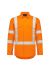 Mens Orange Flame Lightweight Ripstop X Back Taped Shirt