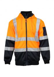 Taped Two Tone Hi Vis Contrast Stretchy 1/4 Zip Pullover